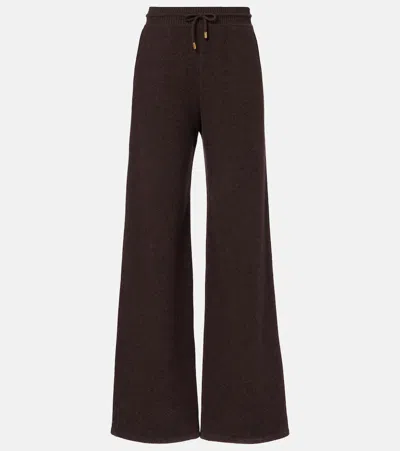 Loro Piana North Woods Wool Sweatpants In Brown