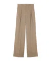Loro Piana Nyack Trousers In Brown Chevron