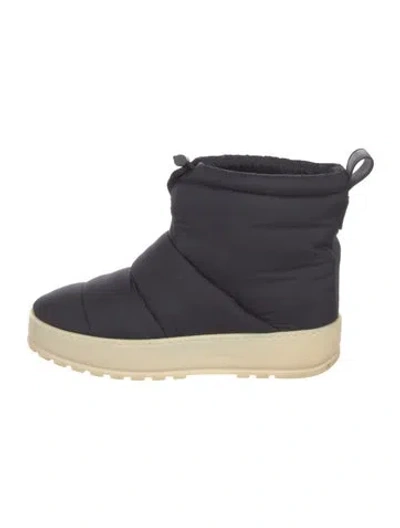 Pre-owned Loro Piana Nylon Snow Boots In Blue