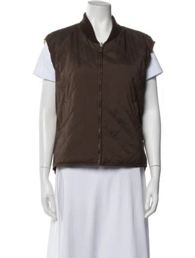 Pre-owned Loro Piana Nylon Vest In Brown