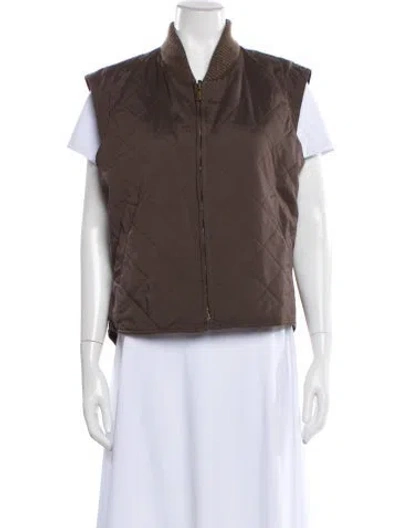 Pre-owned Loro Piana Nylon Vest In Brown