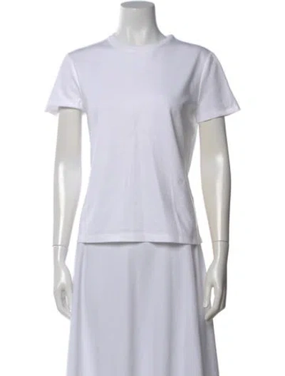 Pre-owned Loro Piana Official Team Supplier Crew Neck T-shirt In White