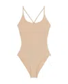 Shop Loro Piana One-piece Swimsuit In Nude