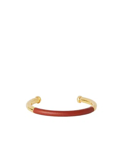 Loro Piana Open Bracelet In Deep Kummel/jewel Sun Gold