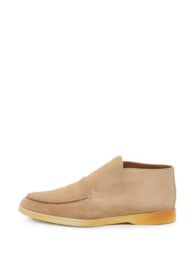 Pre-owned Loro Piana Open Walk Desert Boots In Neutrals