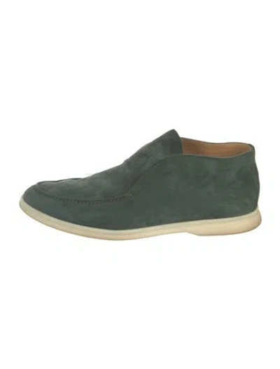 Pre-owned Loro Piana Open Walk Loafer Sneakers In Green