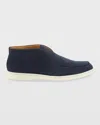 Loro Piana Open Walk Suede Booties