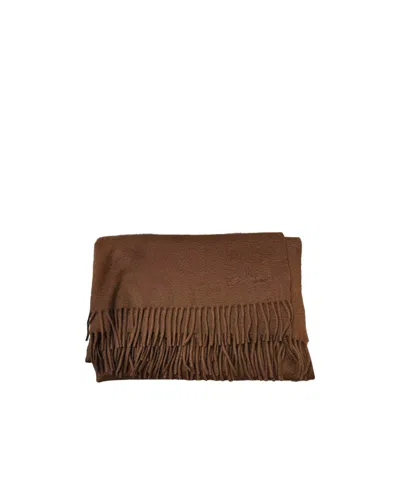 Loro Piana Opera Stole In Brown