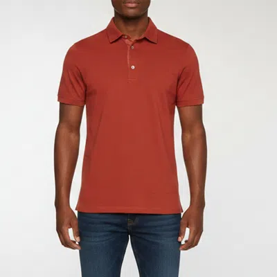 Pre-owned Loro Piana Orange Cotton Pique Short Sleeve Polo T-shirt S