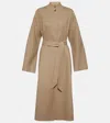 Loro Piana Belted Cashmere Coat In Beige