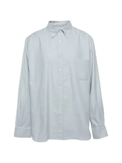 Pre-owned Loro Piana Oxford Button-down Shirt In Blue