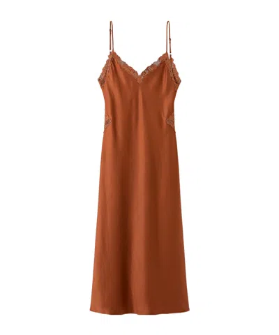 Loro Piana Paige Dress In Brown