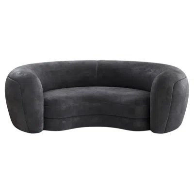 Pre-owned Loro Piana Paloma Editions Palace Sofa I Lelievre Cotton Velvet In Black