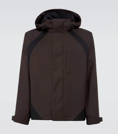 Loro Piana Paneled Wool-blend Jacket In Brown