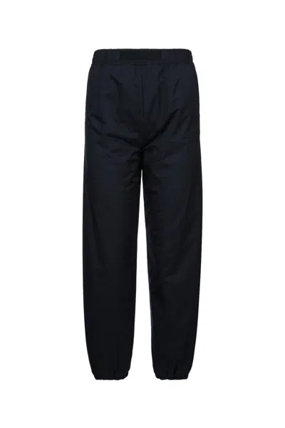 Loro Piana Wind Stretch Storm Jersey Pile Cash Trousers In Navy Ocean Wave
