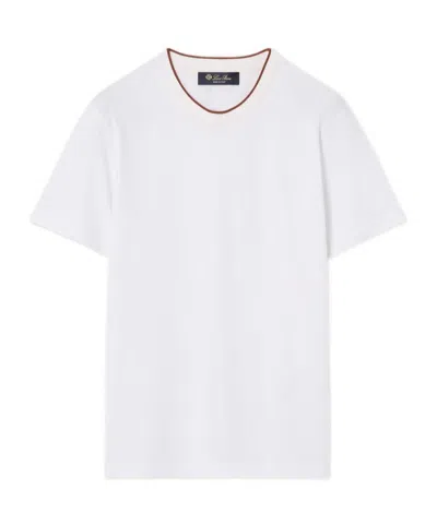 Loro Piana Par T-shirt In White Alabaster