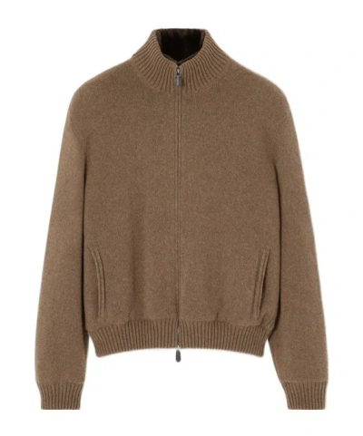 Loro Piana Parksville Bomber Jacket In Brown