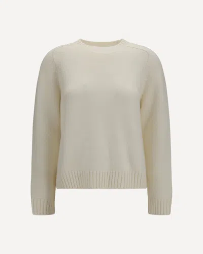 Loro Piana Parksville Cashmere Crewneck Sweater In Cream