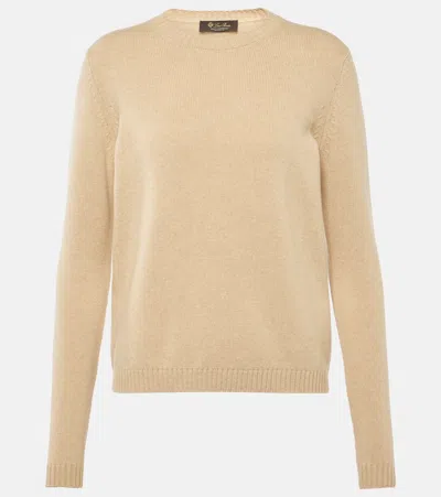 Loro Piana Parksville Cashmere Sweater In Beige