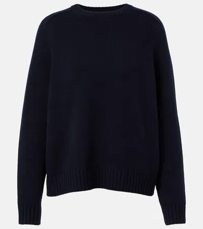 Loro Piana Parksville Cashmere Sweater In Blue