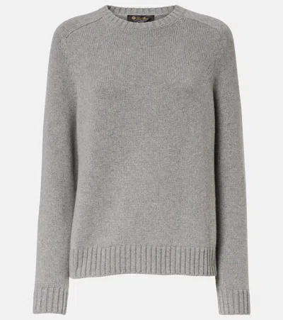 Loro Piana Parksville Cashmere Jumper In Grey