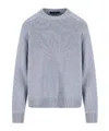 Loro Piana Neo Parksville Cashmere Crewneck Sweater In Gray