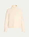 Loro Piana Parksville High-neck Cashmere Sweater In 100b Biancore