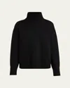Loro Piana Parksville High-neck Cashmere Sweater In 8000 Black