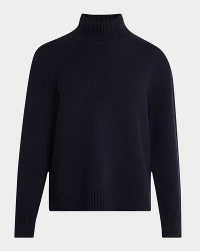 Loro Piana Parksville High-neck Cashmere Sweater In W000 Blue Navy