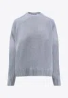 Loro Piana Neo Parksville Cashmere Crewneck Sweater In Blue