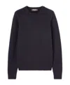 Loro Piana Neo Parksville Cashmere Crewneck Sweater In Blue