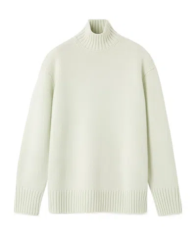 Loro Piana Parksville Turtleneck Sweater In White