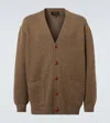 Loro Piana Pastore Oversized Cashmere Cardigan In Fancy Tundra Melange