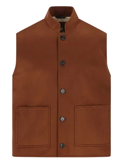 Loro Piana Patch-pocket Gilet In Brown