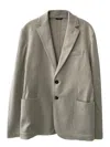 Loro Piana Patch-pocket Two-button Jacket In Neutral