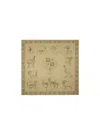 Loro Piana Pattern Silk Scarf In Tundra/brown-gray