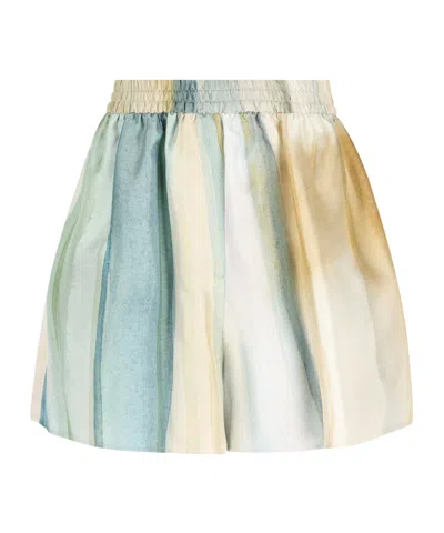 Loro Piana Patterned Shorts In Brown