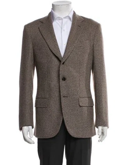 Pre-owned Loro Piana Pecora Nera Virgin Wool Blazer In Multi