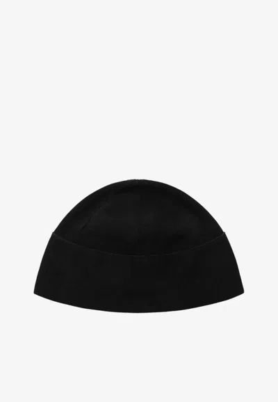 Loro Piana Black Petunia Beanie In A Cashmere Blend
