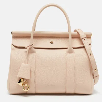 Pre-owned Loro Piana Pink Leather Loom L25 Satchel