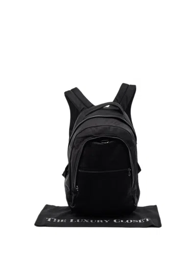 Pre-owned Loro Piana Pioneer Logo-detail Backpack In 黑色