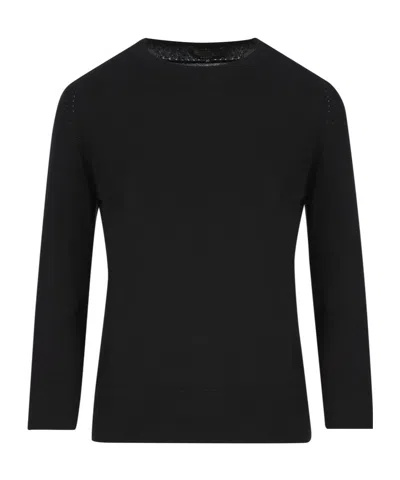 Loro Piana Piuma Knitted Sweater In Black