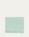 Loro Piana Plaid Lp Unito Throw Blanket In Aquamarine