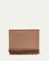 Loro Piana Plaid Lp Unito Throw Blanket In Brown