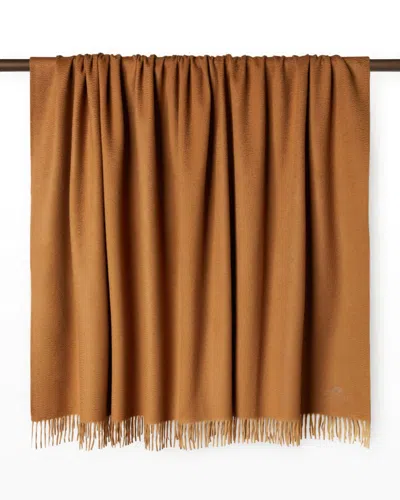 Loro Piana Plaid Lp Unito Throw Blanket In Brown/red