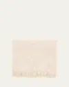 Loro Piana Plaid Lp Unito Throw Blanket In Metallic
