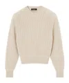 Loro Piana Plane Tree Crew Neck Sweater In Neutral