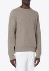 Loro Piana Plane Tree Knitted Cashmere Sweater In Brown