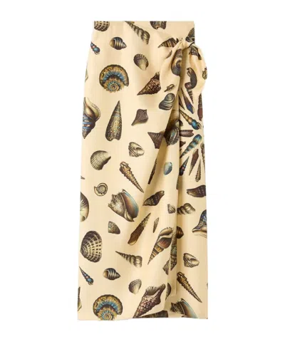 Loro Piana Pleated Midi Skirt In Neutral