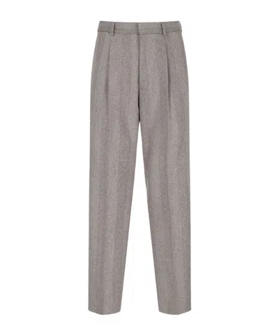 Loro Piana Pleated Tailored Trousers In Multicolor